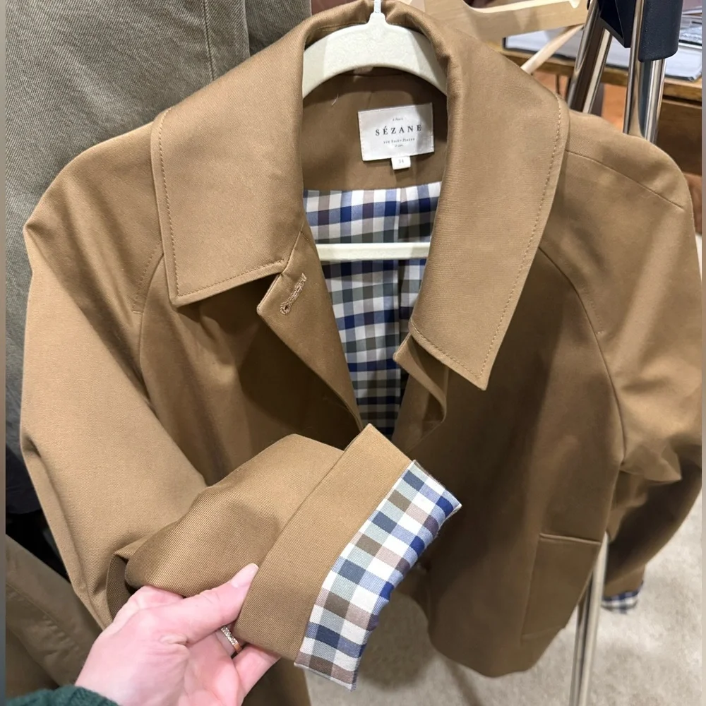 Sezane Bobby Jacket Camel - Size 2 NWOT - Picture 3 of 6